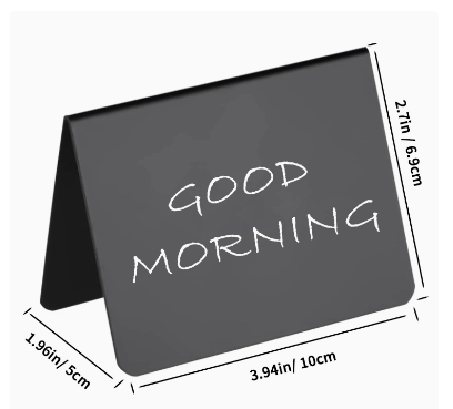 15 Pack Mini Chalkboard Signs 4"x3" - Shatterproof Small Food Labels for Party Buffet & Bakery - Erasable L-Shape Table Numbers with 2 Liquid Markers & Cleaning Rag
