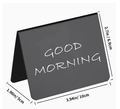 15 Pack Mini Chalkboard Signs 4"x3" - Shatterproof Small Food Labels for Party Buffet & Bakery - Erasable L-Shape Table Numbers with 2 Liquid Markers & Cleaning Rag