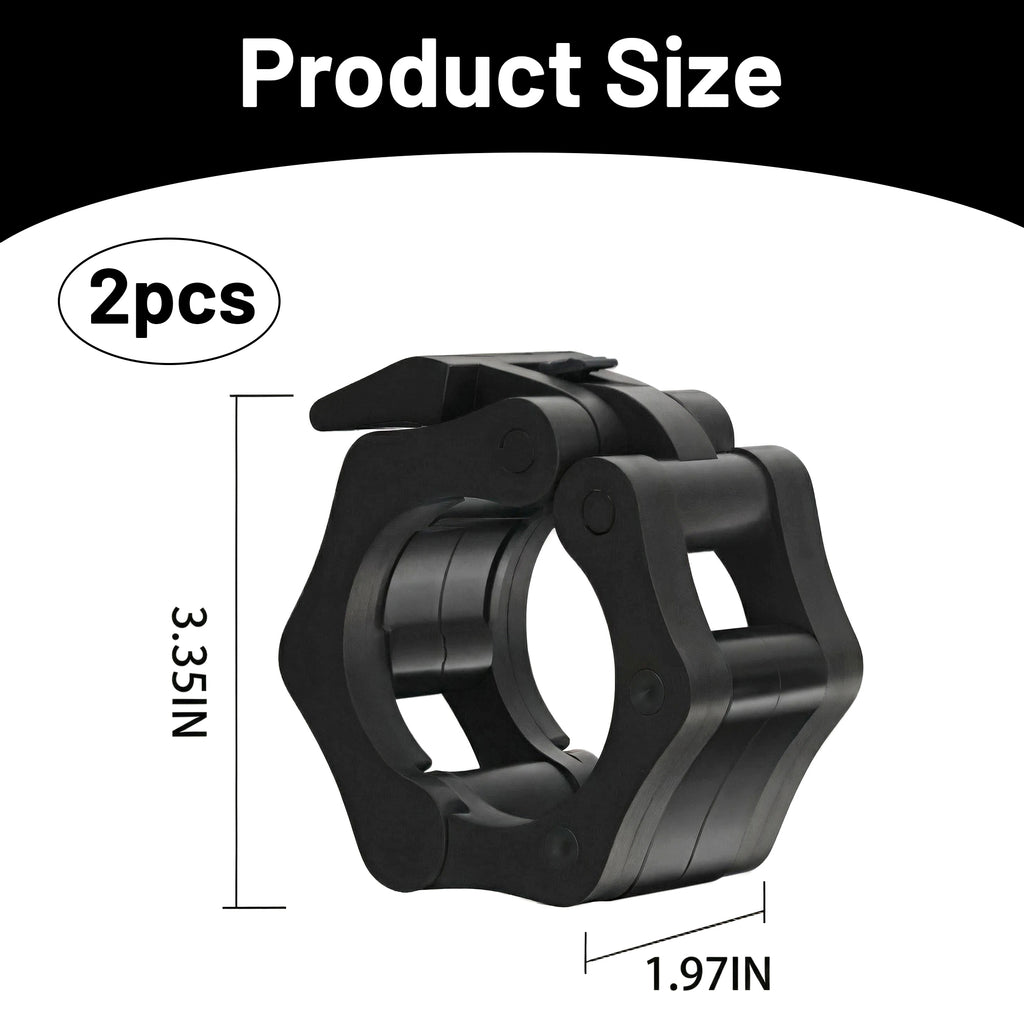 Beloadence Barbell Clamps, Gym Accessories, Olympic Barbell Clamps, Diameter 2 Inch, for Workout Weightlifting Fitness Training