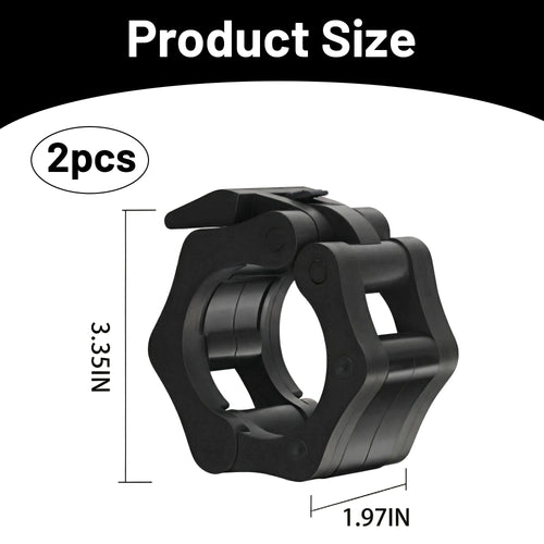 Beloadence Barbell Clamps, Gym Accessories, Olympic Barbell Clamps, Diameter 2 Inch, for Workout Weightlifting Fitness Training