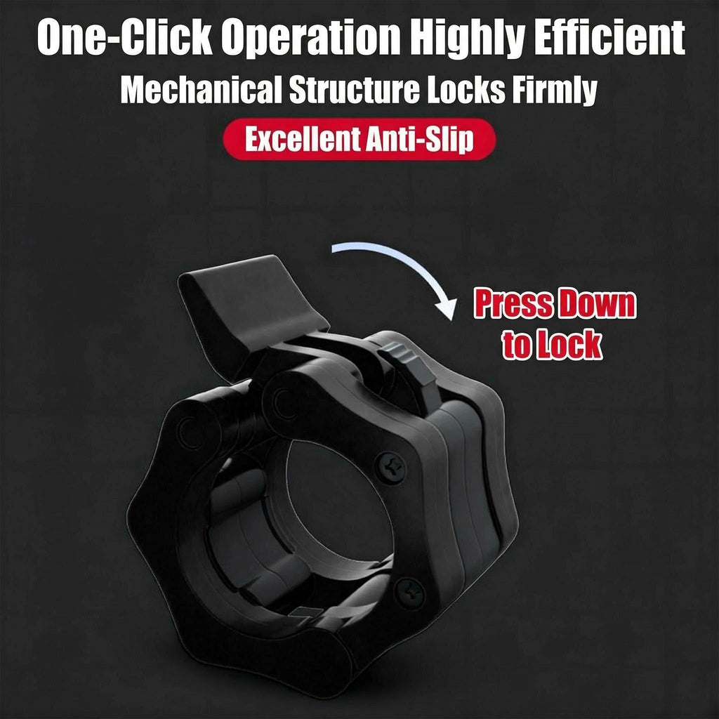 Beloadence Barbell Clamps, Gym Accessories, Olympic Barbell Clamps, Diameter 2 Inch, for Workout Weightlifting Fitness Training