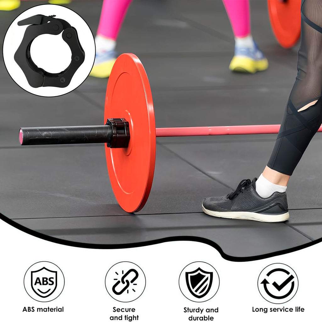 Beloadence Barbell Clamps, Gym Accessories, Olympic Barbell Clamps, Diameter 2 Inch, for Workout Weightlifting Fitness Training